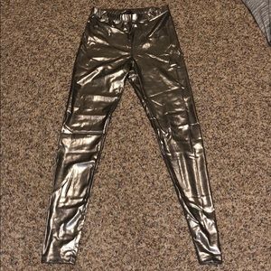 Metallic leggings